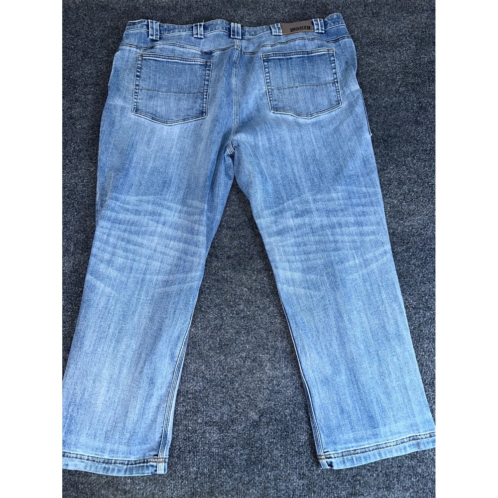 Duluth Trading Co Ballroom Double Flex Jeans Mens 44x28 Light Wash Relaxed Fit - Picture 6 of 8